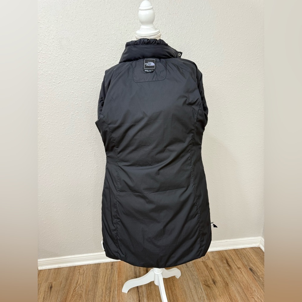 The North Face Women's Caroline Black Long Puffer Coat with Belt Size M - Picture 7 of 14